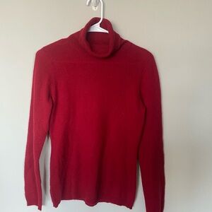 Ann Taylor Vibrant Red Cashmere Sweater